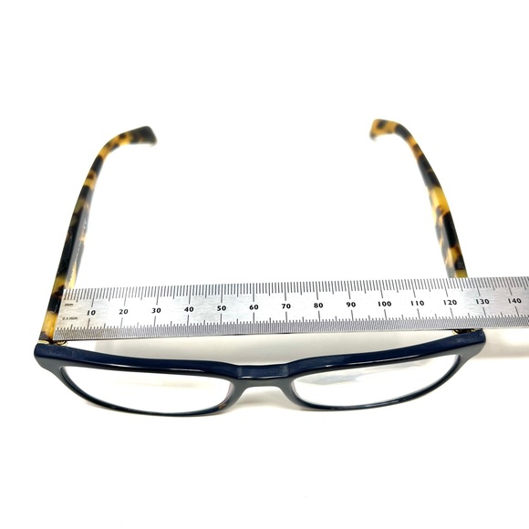 Prada Eyeglasses Frames VPR 18T VIB-1O1 Blue Brown Tortoise Cat Eye 53-16-140 - Picture 9 of 11